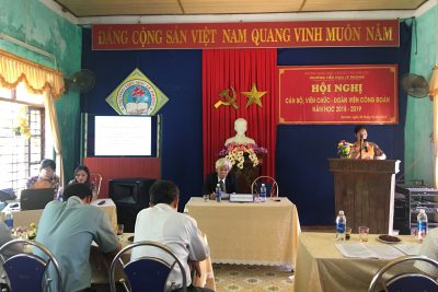 Hội nghị cán bộ, viên chức-đoàn viên công đoàn năm học 2018-2019